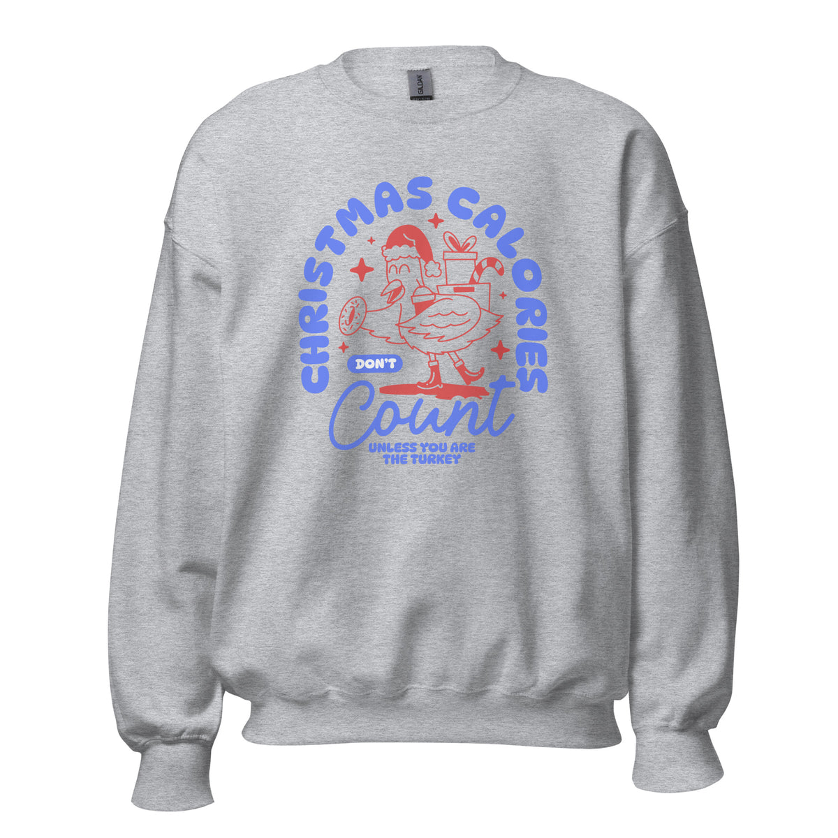 Shop Funny Christmas Calories Don't Count Turkey Sweatshirt Casual Wear for a fun, comfy way to show off your Thanksgiving and Christmas spirit. Make holiday meals more fun with a Christmas Calories Don't Count Turkey Sweatshirt—a cozy, playful pick for parties and gift giving. Celebrate the season in a Christmas Calories Don't Count Turkey Sweatshirt, perfect for festive feasts, cozy gatherings, and holiday laughs.