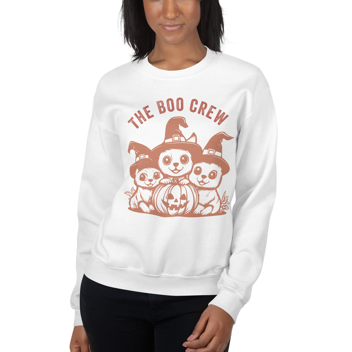 Funny Boo Crew Halloween Quote Crewneck Sweatshirt Casual Wear Show your spooky spirit in a Boo Crew Halloween Quote Crewneck Sweatshirt, perfect for cozy parties, pumpkin patches, and fall nights. Celebrate spooky season with a Boo Crew Halloween Quote Crewneck Sweatshirt—soft, festive style for parties, trick-or-treating, and fall fun. Shop the Boo Crew Halloween Quote Crewneck Sweatshirt for a cozy, playful layer that brings Halloween charm to every cool autumn day.