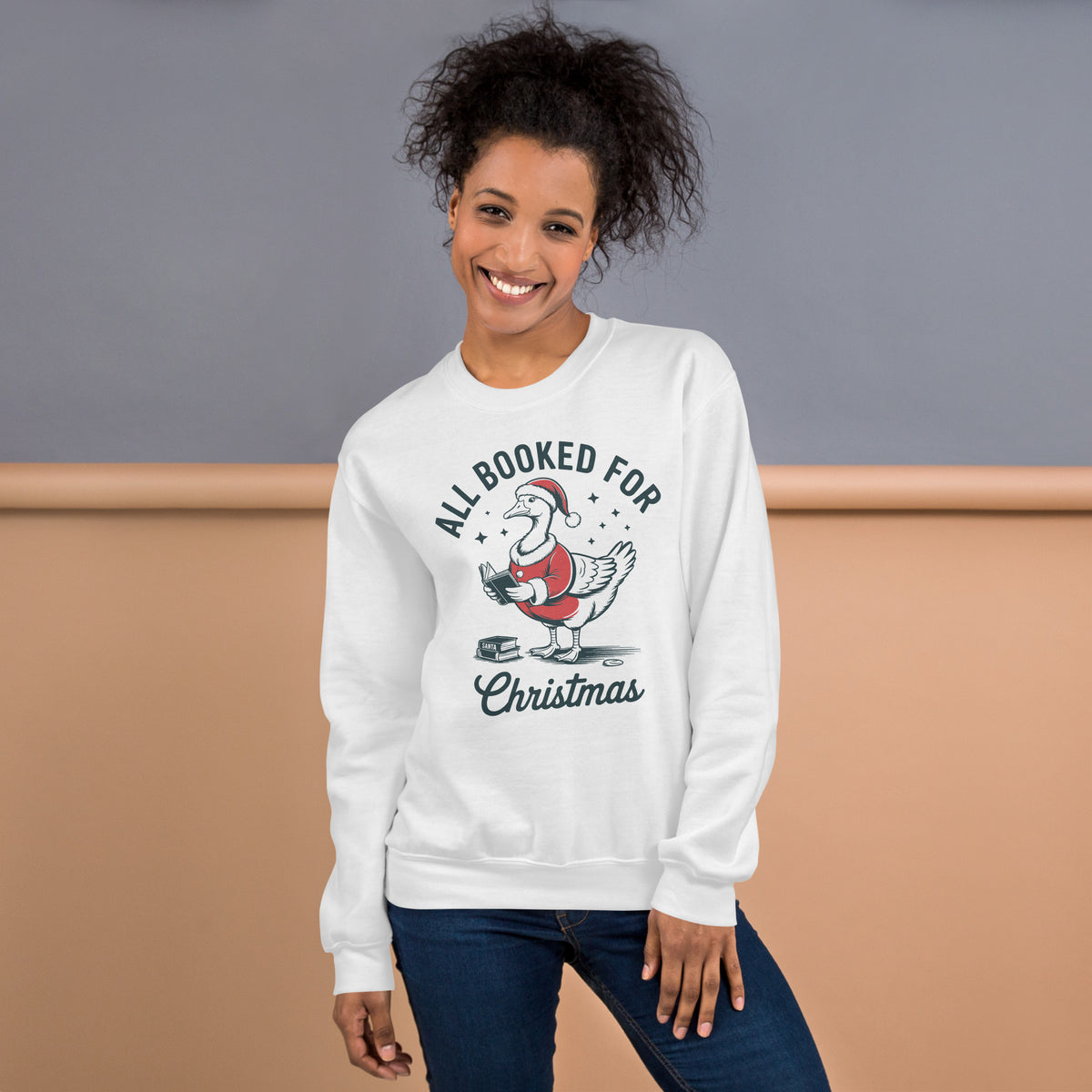 Make spirits bright with the Best Cute All Booked for Christmas Festive Goose Sweatshirt—an easygoing festive favorite for winter days and parties. Shop All Booked for Christmas Festive Goose Sweatshirt for a charming, comfortable holiday look that brings festive fun to every plan. Celebrate the season in the All Booked for Christmas Festive Goose Sweatshirt, a cozy, playful layer for holiday gatherings and gifting.