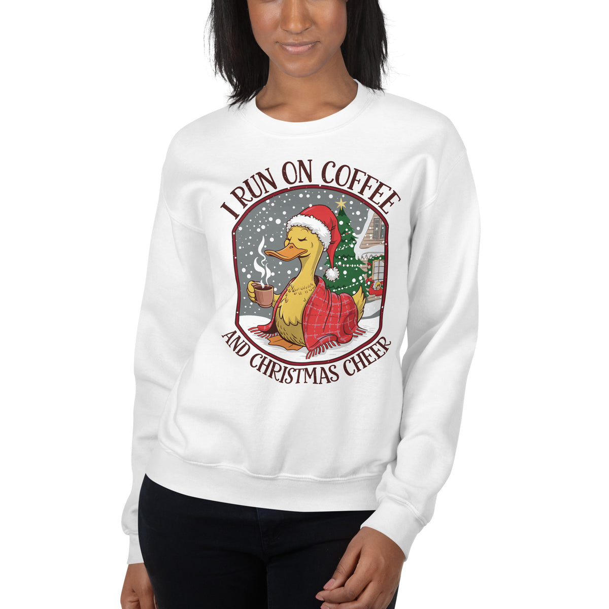 Shop Best Christmas Duck Coffee Cheer Santa Hat Crewneck Sweatshirt Festive Wear for a fun, warm way to show your love of coffee and Christmas. Celebrate the season in a Christmas Duck Coffee Cheer Santa Hat Crewneck Sweatshirt, a cozy festive layer for holiday coffee lovers. Spread holiday joy with the Christmas Duck Coffee Cheer Santa Hat Crewneck Sweatshirt, ideal for cozy days, parties, and gifting.