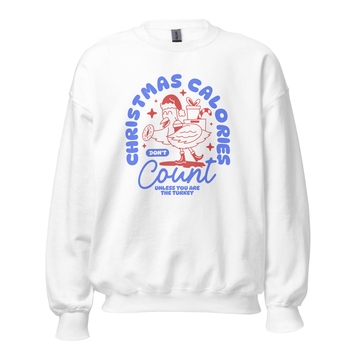 Shop Funny Christmas Calories Don't Count Turkey Sweatshirt Casual Wear for a fun, comfy way to show off your Thanksgiving and Christmas spirit. Make holiday meals more fun with a Christmas Calories Don't Count Turkey Sweatshirt—a cozy, playful pick for parties and gift giving. Celebrate the season in a Christmas Calories Don't Count Turkey Sweatshirt, perfect for festive feasts, cozy gatherings, and holiday laughs.