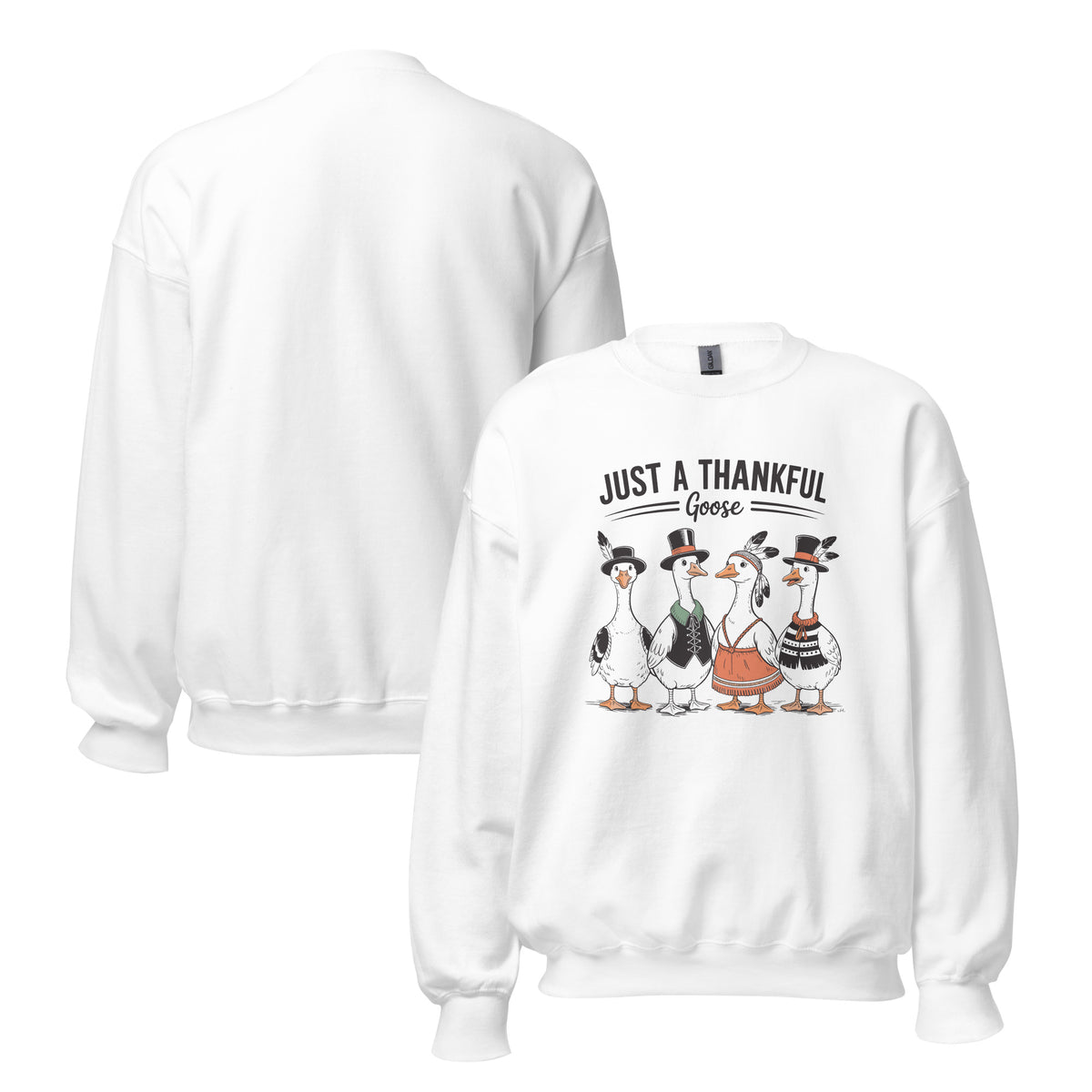 Shop Cute Thankful Goose Thanksgiving Crewneck Sweatshirt for Casual Wear for a cheerful, cozy look that brings warmth to every fall celebration. Add festive charm to your wardrobe with the Thankful Goose Thanksgiving Crewneck Sweatshirt, perfect for Thanksgiving and fall days. Buy Thankful Goose Thanksgiving Crewneck Sweatshirt, a cozy festive staple for fall gatherings, gratitude, and seasonal style.