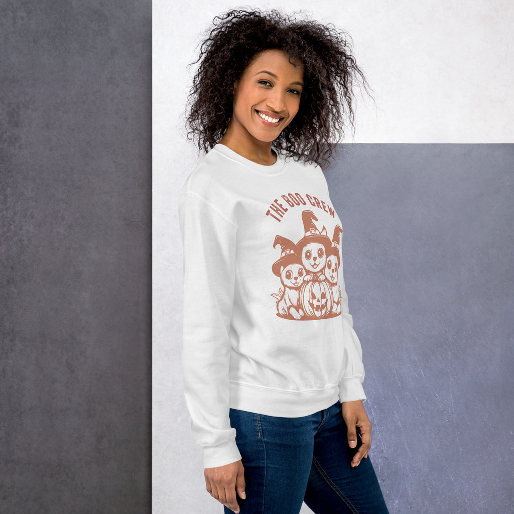 Funny Boo Crew Halloween Quote Crewneck Sweatshirt Casual Wear Show your spooky spirit in a Boo Crew Halloween Quote Crewneck Sweatshirt, perfect for cozy parties, pumpkin patches, and fall nights. Celebrate spooky season with a Boo Crew Halloween Quote Crewneck Sweatshirt—soft, festive style for parties, trick-or-treating, and fall fun. Shop the Boo Crew Halloween Quote Crewneck Sweatshirt for a cozy, playful layer that brings Halloween charm to every cool autumn day.