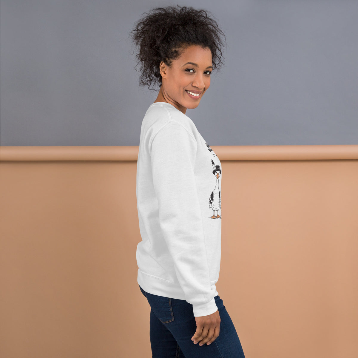 Shop Cute Thankful Goose Thanksgiving Crewneck Sweatshirt for Casual Wear for a cheerful, cozy look that brings warmth to every fall celebration. Add festive charm to your wardrobe with the Thankful Goose Thanksgiving Crewneck Sweatshirt, perfect for Thanksgiving and fall days. Buy Thankful Goose Thanksgiving Crewneck Sweatshirt, a cozy festive staple for fall gatherings, gratitude, and seasonal style.
