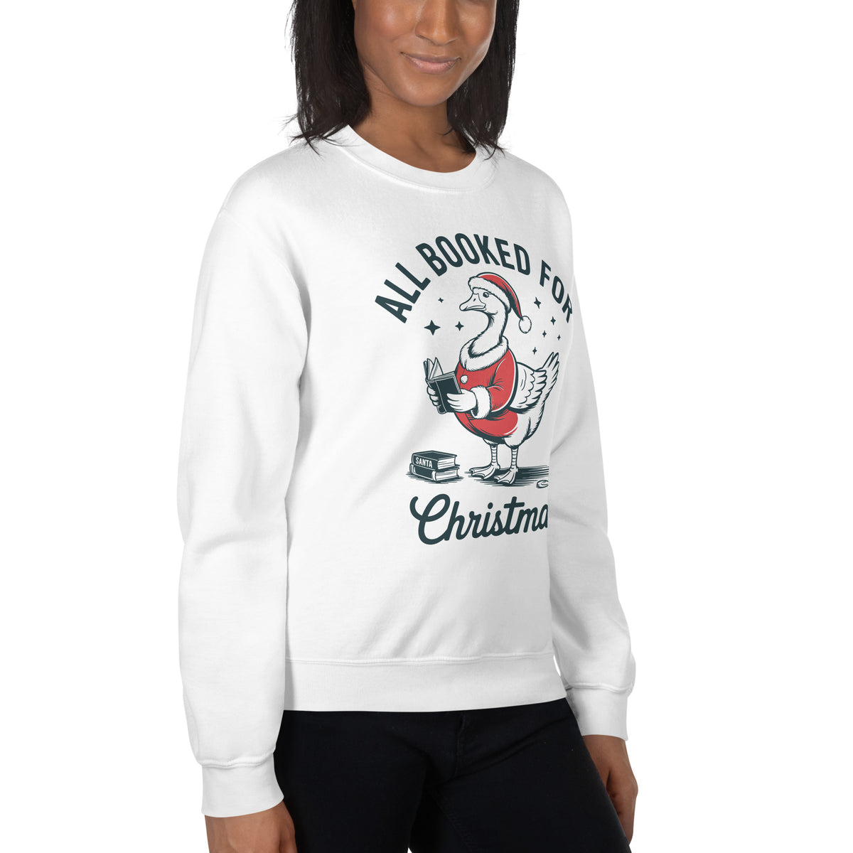 Make spirits bright with the Best Cute All Booked for Christmas Festive Goose Sweatshirt—an easygoing festive favorite for winter days and parties. Shop All Booked for Christmas Festive Goose Sweatshirt for a charming, comfortable holiday look that brings festive fun to every plan. Celebrate the season in the All Booked for Christmas Festive Goose Sweatshirt, a cozy, playful layer for holiday gatherings and gifting.