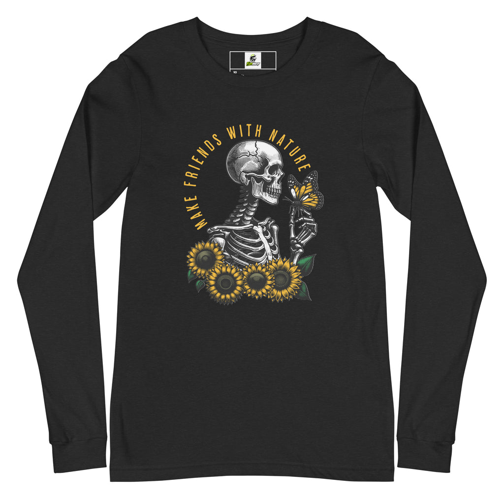 Skeleton and Nature Graphic Unisex Long Sleeve Tee Casual Wear Shop Skeleton Nature Graphic Unisex Long Sleeve Tee Casual Wear for a unique, comfortable layer that brings edgy nature-inspired style to any outfit. Elevate your wardrobe with Skeleton Nature Graphic Unisex Long Sleeve Tee Casual Wear—an eye-catching, versatile choice for relaxed daily looks. Buy Skeleton Nature Graphic Unisex Long Sleeve Tee Casual Wear, blending bold outdoor-inspired art with everyday comfort and style.