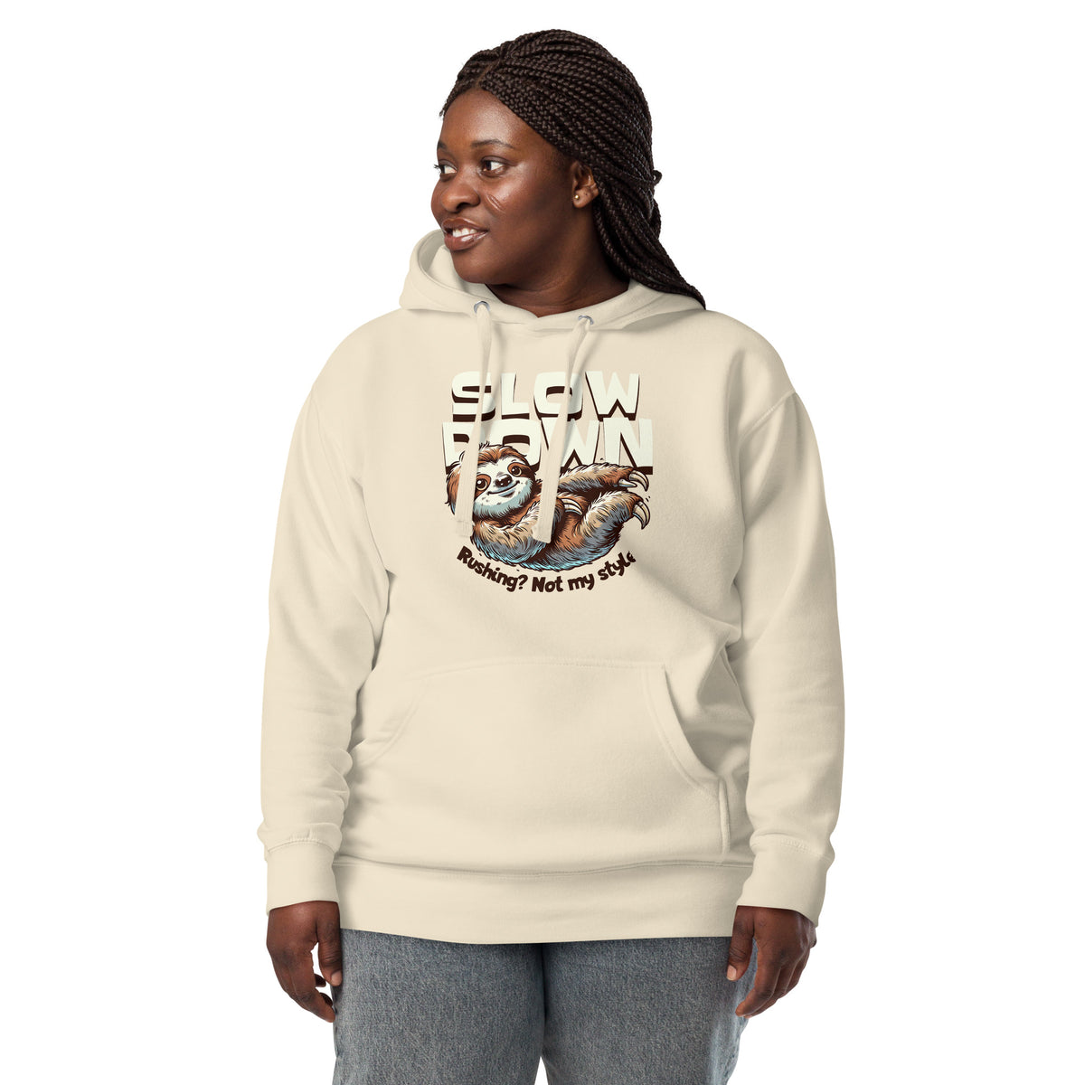 Shop Unique Funny Slow Down Sloth Hoodie for Casual Wear—a cozy, humorous layer designed for relaxed weekends, errands, and everyday comfort. Embrace laid-back style with a Funny Slow Down Sloth Hoodie for Casual Wear, featuring a playful design and cozy comfort for everyday outings. Add humor to your wardrobe with a Funny Slow Down Sloth Hoodie for Casual Wear, perfect for lounging, casual plans, and gifting sloth fans.