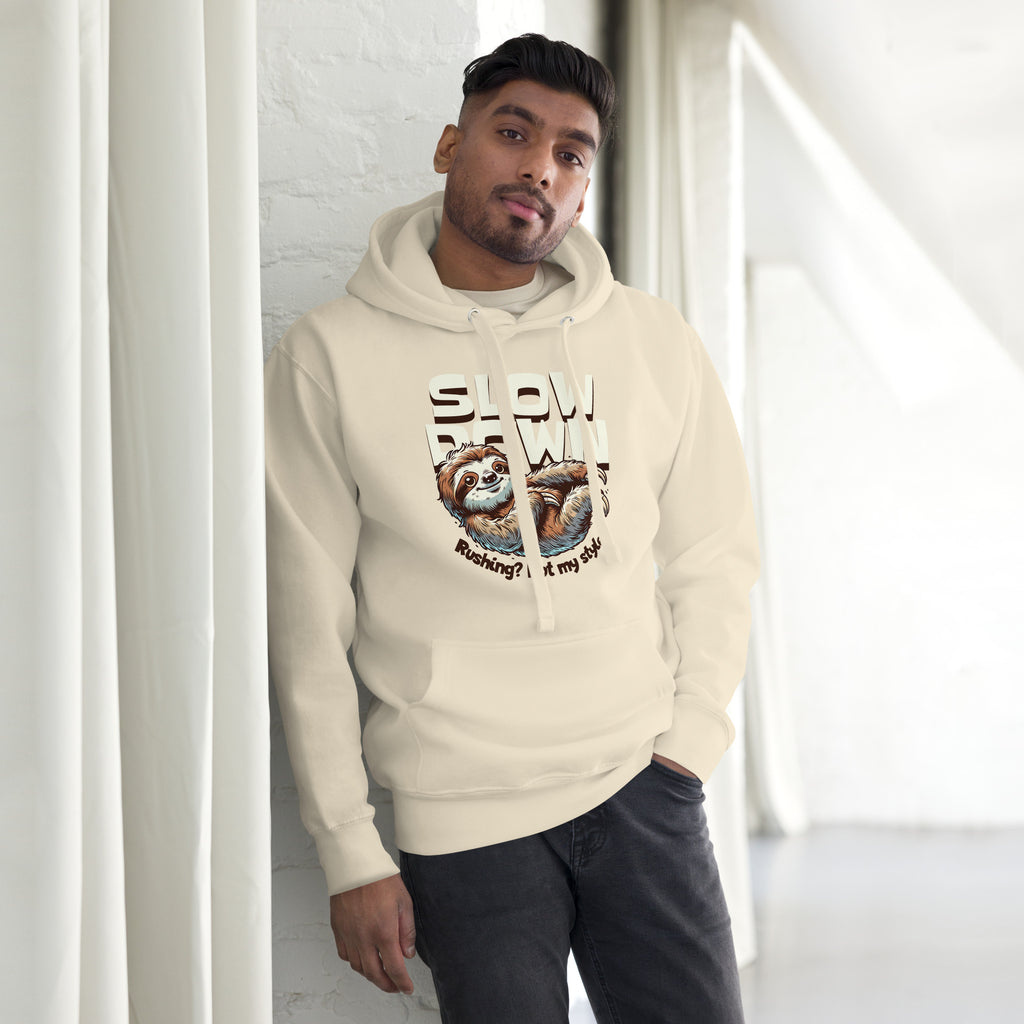 Shop Unique Funny Slow Down Sloth Hoodie for Casual Wear—a cozy, humorous layer designed for relaxed weekends, errands, and everyday comfort. Embrace laid-back style with a Funny Slow Down Sloth Hoodie for Casual Wear, featuring a playful design and cozy comfort for everyday outings. Add humor to your wardrobe with a Funny Slow Down Sloth Hoodie for Casual Wear, perfect for lounging, casual plans, and gifting sloth fans.