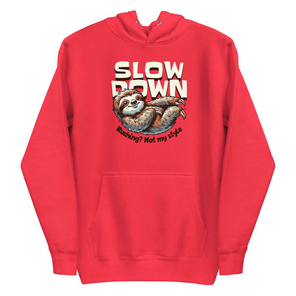 Shop Unique Funny Slow Down Sloth Hoodie for Casual Wear—a cozy, humorous layer designed for relaxed weekends, errands, and everyday comfort. Embrace laid-back style with a Funny Slow Down Sloth Hoodie for Casual Wear, featuring a playful design and cozy comfort for everyday outings. Add humor to your wardrobe with a Funny Slow Down Sloth Hoodie for Casual Wear, perfect for lounging, casual plans, and gifting sloth fans.